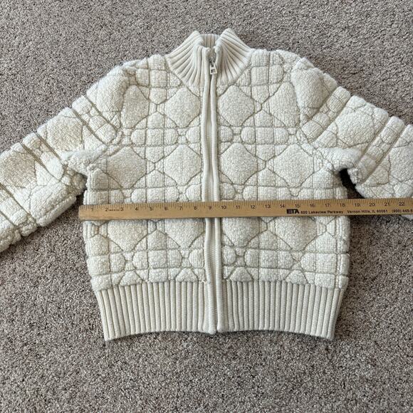 Dior CHRISTIAN DIOR  #241-003-884-2769 Size 4 Macrocannage Zipped Cardigan - Picture 7 of 8